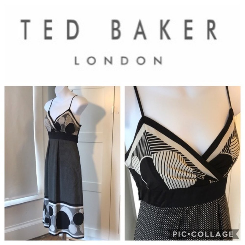 Ted Baker 100% silk dress size 1